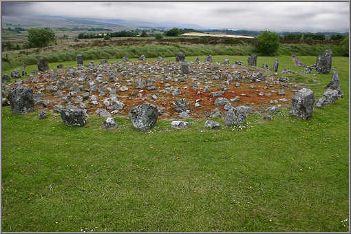 Die Beaghmore Stone Circles wurden aus dem Torfboden ausgegraben und freigelegt