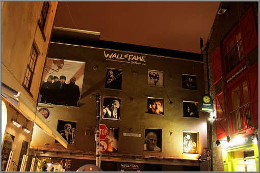Wall Of Fame in Dublin, Temple Bar