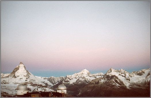 Erdschatten am Matterhorn
