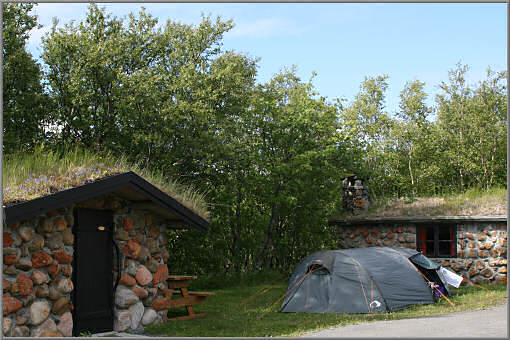 Campingplatz auf Leka